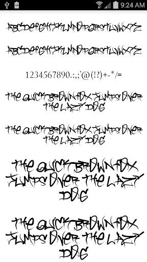 Graffiti Fonts Message Maker screenshot 6