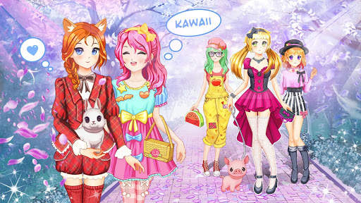 Anime Kawaii Dress Up Games screenshot 1