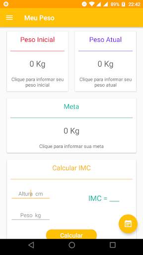 Meu Peso screenshot 1