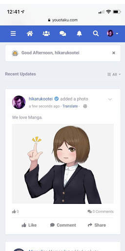 Youotaku Anime Manga Social Network screenshot 1