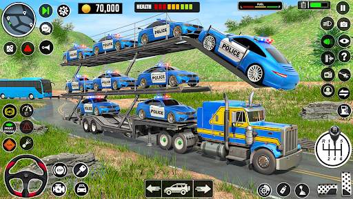 Crazy Car Transport Truck Game screenshot 2