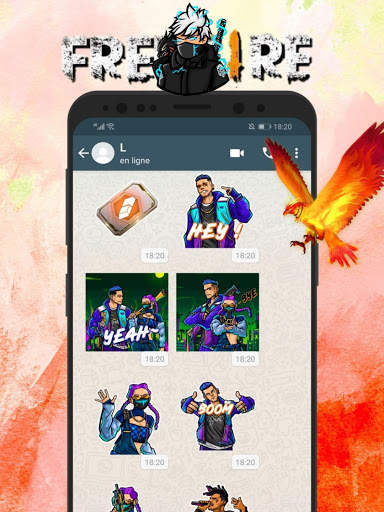 F - F 🔥 Nuevas Pegatinas-WAStickerApps ✅ screenshot 1