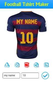 Football Tshirt Maker 2 تصوير الشاشة