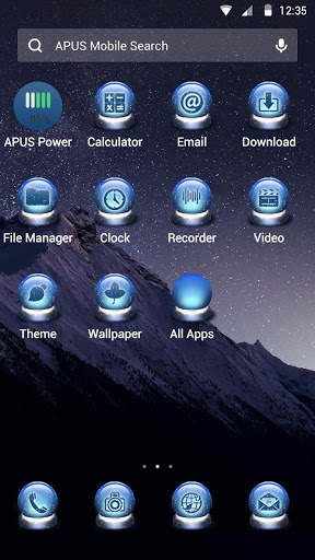QUIET STAR-APUS Launcher theme screenshot 2
