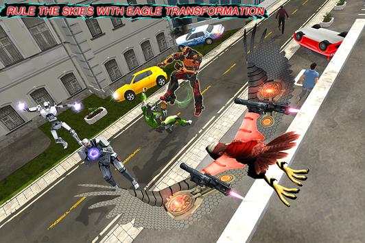 Tetra Shark Robot Transform Eagle Car screenshot 10
