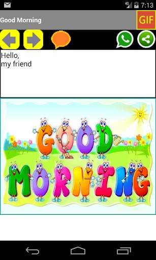 Good Morning Card, GIF, Video (800K  Installs) screenshot 2