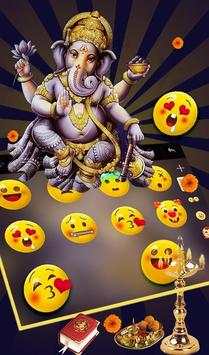 Hinduism Lord Ganesha Chaturth Keyboard theme 2018 скриншот 5