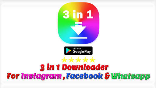 3 in 1 Downloader for Instagram Facebook Whatsapp screenshot 1