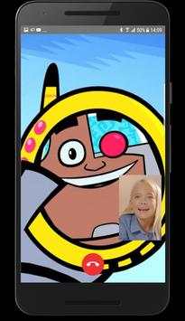 Titans Video Call & Teen Go Chat Simulator Prank screenshot 3