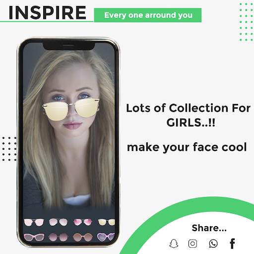 Selfie Glasses Photo Editor - Stylish Sunglasses screenshot 2