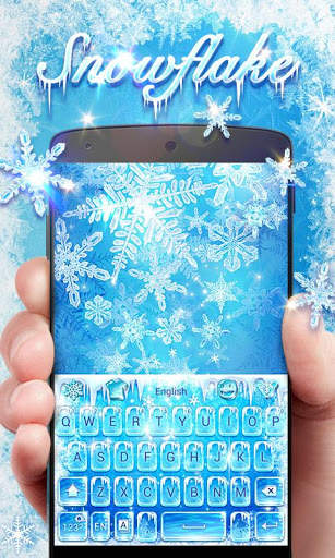Snow Flake GO Keyboard Theme screenshot 3