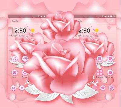Pink Rose Love Theme screenshot 2