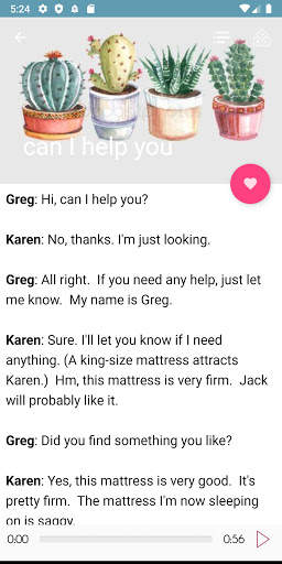 English conversation lesson screenshot 1