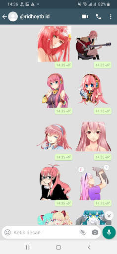 Stiker Wa Anime Vocaloid Sticker For WAStickerApps screenshot 4