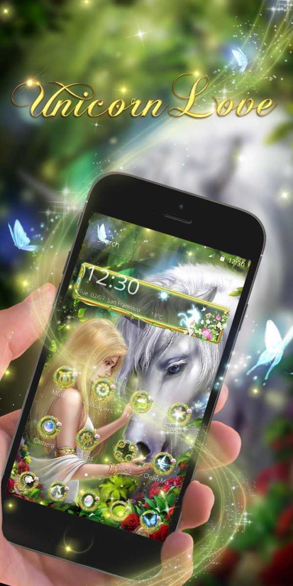 Floral Theme-Blonde & Unicorn screenshot 1