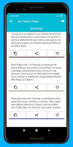 je t’aime Papa  SMS  2020 screenshot 4