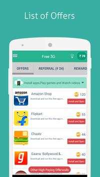 Free 3G Mobile data recharge screenshot 5