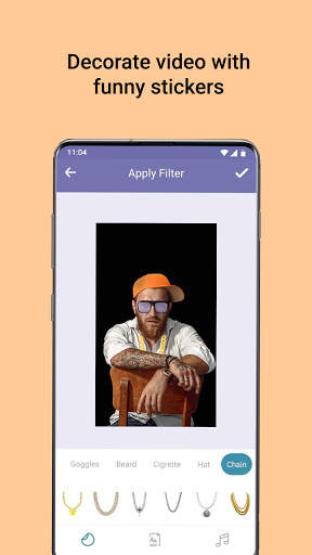Thug Life Video Maker with Glass, Chain, Cap screenshot 4