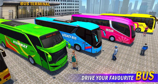 Driver ekstrim jalan raya Bus screenshot 2