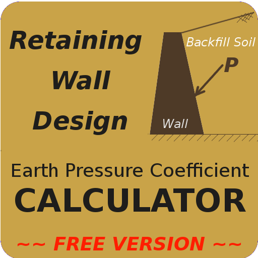 Retaining Wall Design- Soil Coefficient CALCULATOR icon