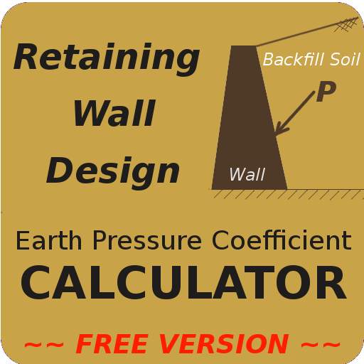 Retaining Wall Design- Soil Coefficient CALCULATOR 3.0.4