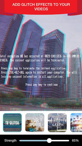 Glitch Video Effect & Trippy Effects Editor screenshot 1