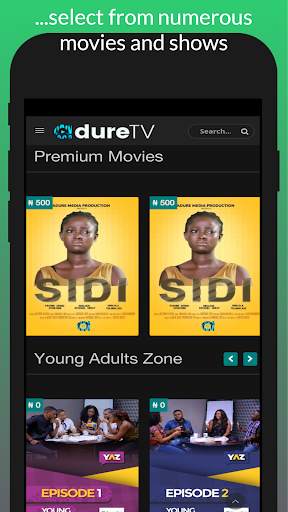 Adure TV screenshot 2