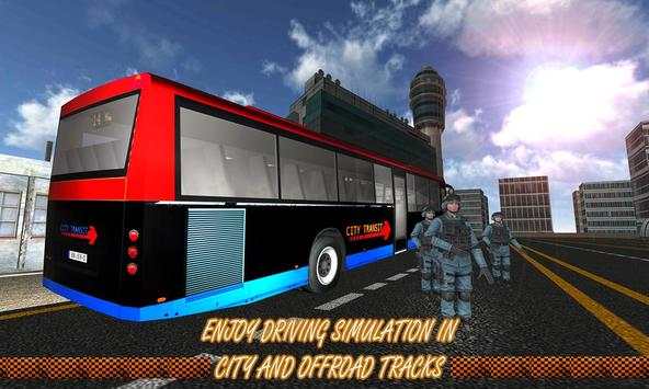 Army Transport Bus Driver 2017 screenshot 2