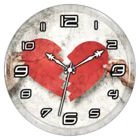 ikon Broken Heart Clock Live WP