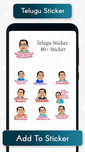 Free Funny Stickers for WhatsApp - Telugu Stickers screenshot 6
