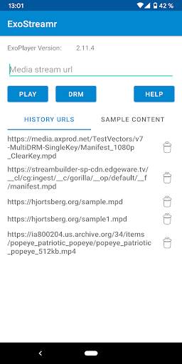 ExoStreamr - ExoPlayer Stream screenshot 1