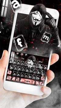 Fake Anonymous Mask Keyboard Theme screenshot 2