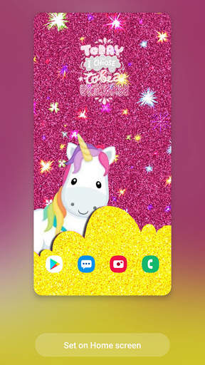 Glitter Unicorn Wallpaper screenshot 5