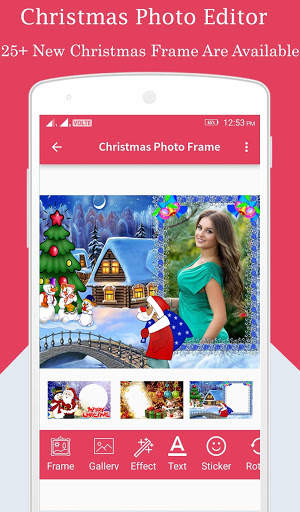 Christmas Photo Frame Editor screenshot 1