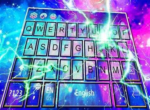 Shiny Star Galaxy Keyboard Theme screenshot 2