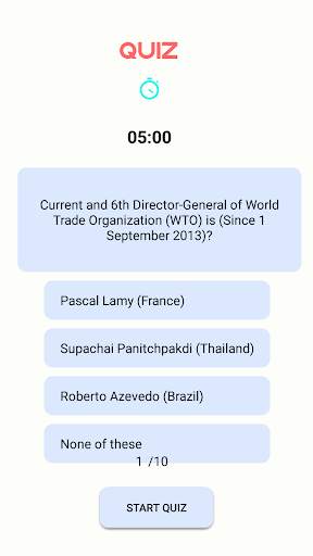 World Current Affairs Trivia Quiz [MCQs Prep] screenshot 5