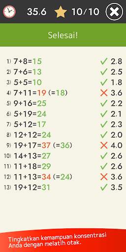 Kalkulasi mental (Matematika) screenshot 6