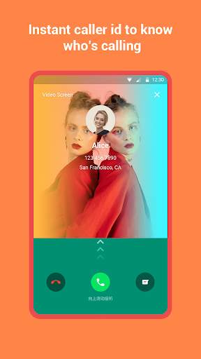 Color call screen for WhatsApp screenshot 3