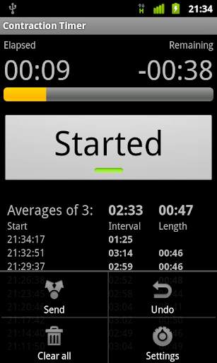 Contraction Timer screenshot 4