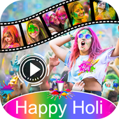 Happy Holi Video Maker icon