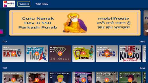 Mobil Free TV - ANDROID TV screenshot 1
