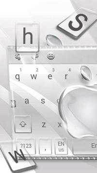 Silver Gold Keyboard Theme screenshot 1