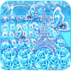 Turquoise Diamond Butterfly Keyboard Theme icon