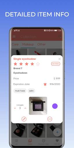 Beautistics: Makeup Organizer screenshot 2