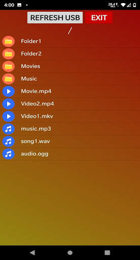 OTG USB Video Audio Player - for MP4 MP3 MKV WAV screenshot 3