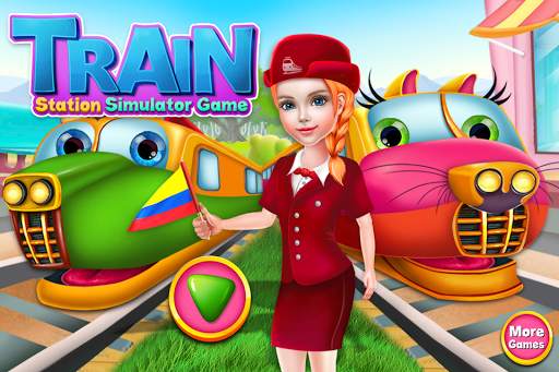 Train Station Simulator Game - Fun Games for Kids screenshot 1