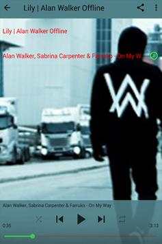 Lirik Lagu Lily | Alan Walker without internet 3 تصوير الشاشة