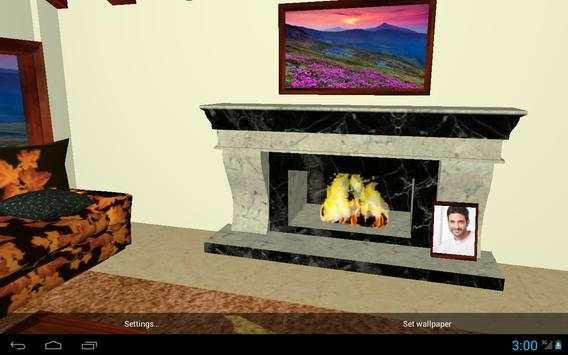 3D Romantic Fireplace Live Wallpaper HD screenshot 5