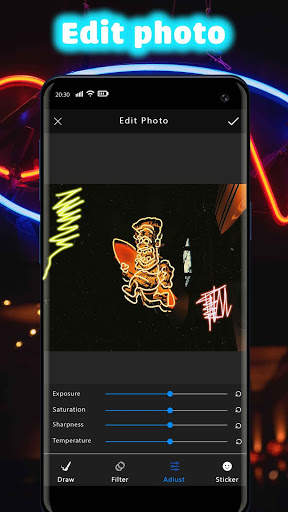 Neon Art: Brush Neon Colorful Light screenshot 4