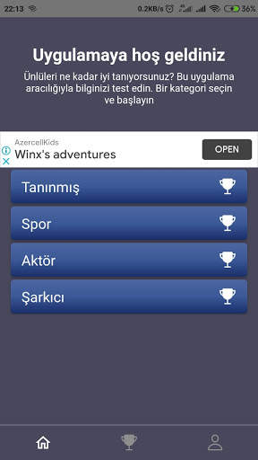 Quiz Uygulaması Ünlüler screenshot 1